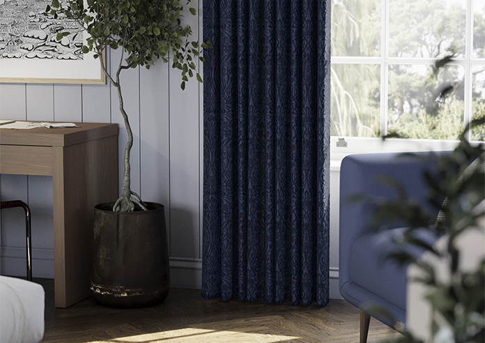 Tiverton, Indigo - Made to Measure Curtains - Image 5